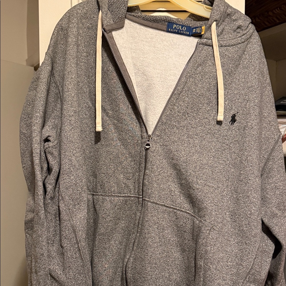 Polo by Ralph Lauren Charcoal Zip-Up Sweater